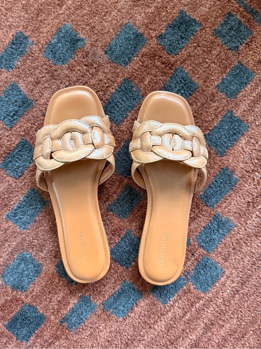 Nordstrom Braided Slide Sandals in Light Brown